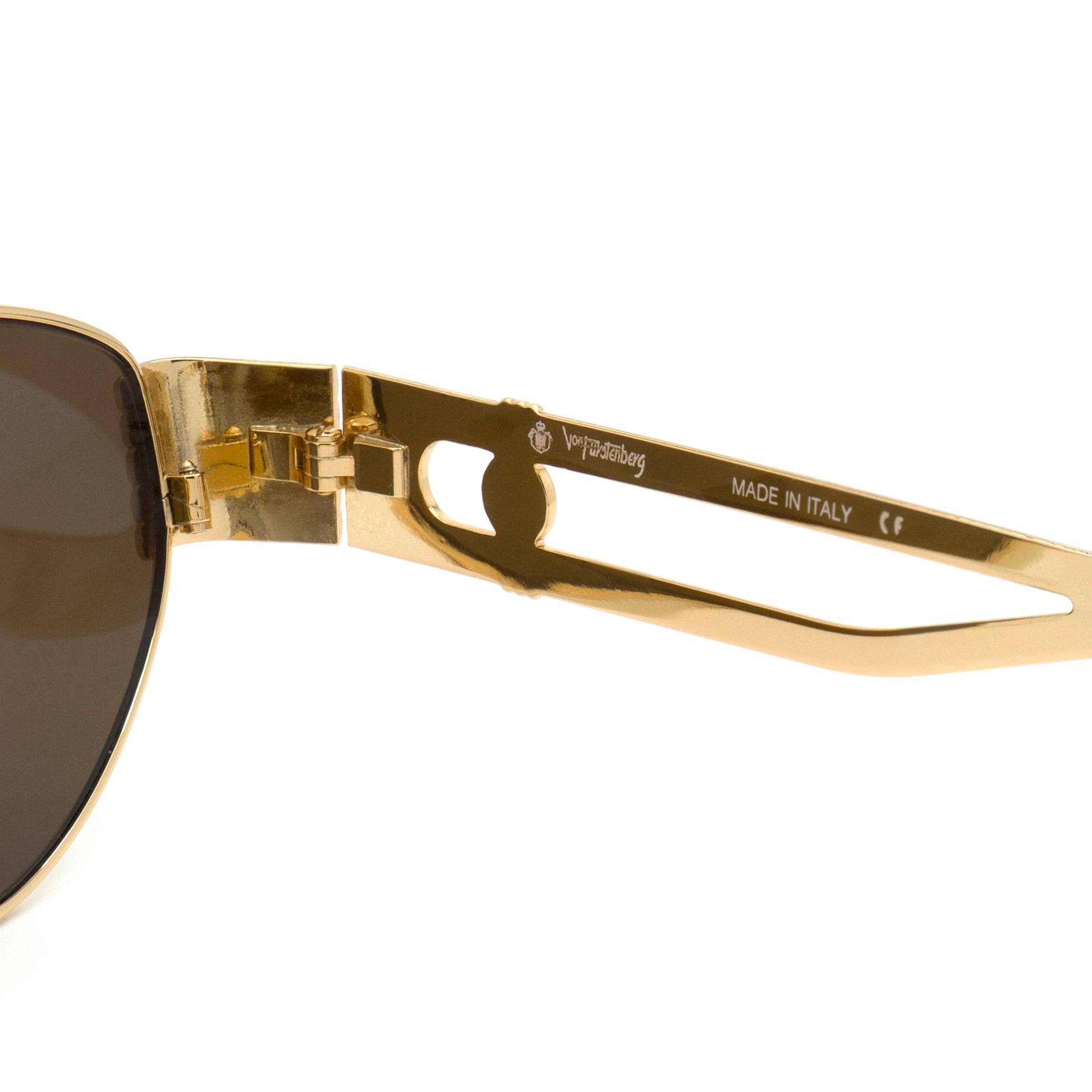 Gray Prince Egon von Furstenberg vintage sunglasses For Sale