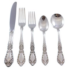 Prince Eugene by Alvin Sterling Silver Flatware Set for 12 Service 64 Pieces
