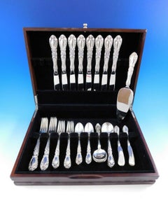 Prince Eugene by Alvin Sterling Silver Flatware Set for 8 Service 49 Pcs Dinner