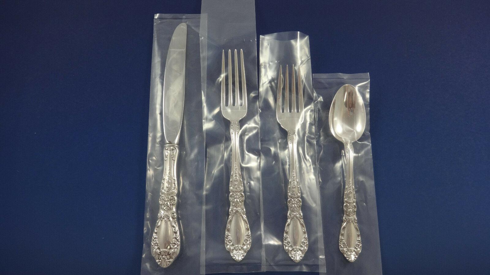 Prince Eugene by Alvin Sterling Silver Flatware Set for 8 Service 59 Pieces In Excellent Condition For Sale In Big Bend, WI