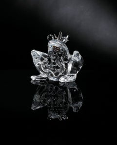 Prince Frog Small color Clear, in Glass, Italy