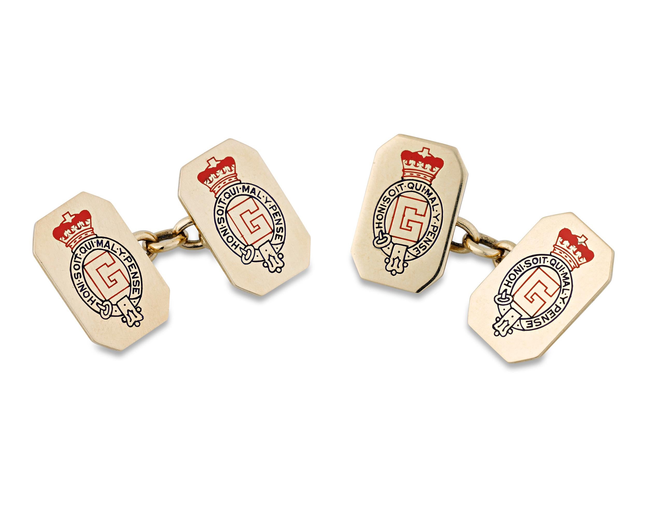 king charles cufflinks