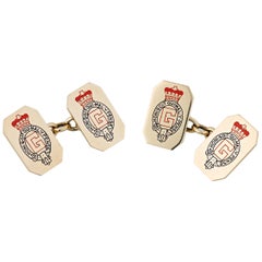 Prince George Armorial Cufflinks by Cartier