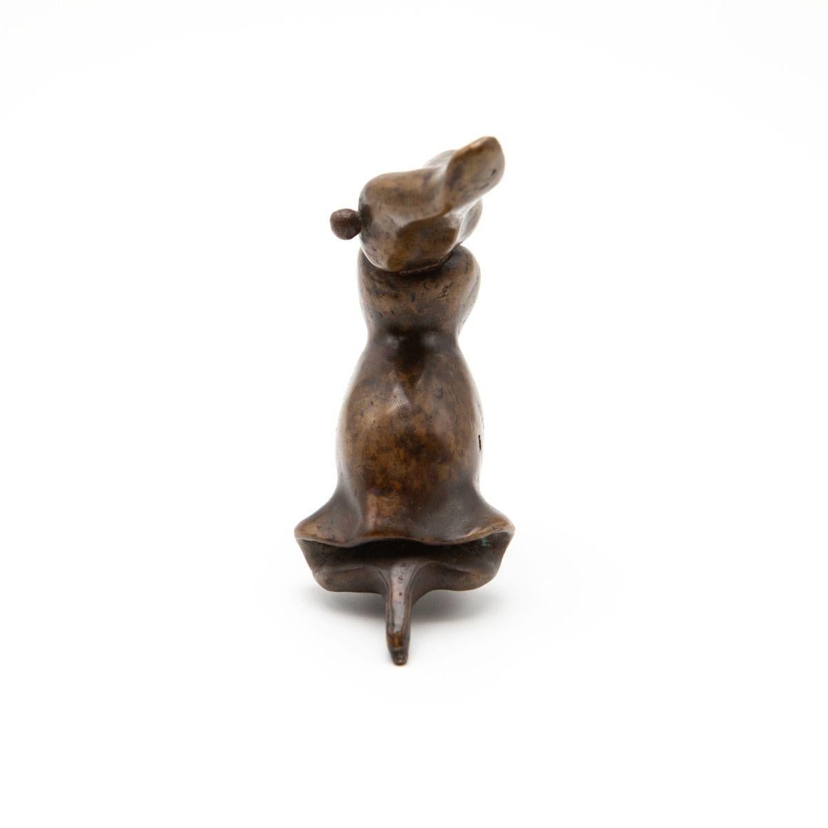 His Royal Highness Prince Henrik of Denmark (Henri Marie Jean André de Laborde de Monpezat), 1934–2018

A small and elegant bronze sculpture, cast in dark-patinated bronze, height 12 cm. The piece carries the soft, organic forms characteristic of