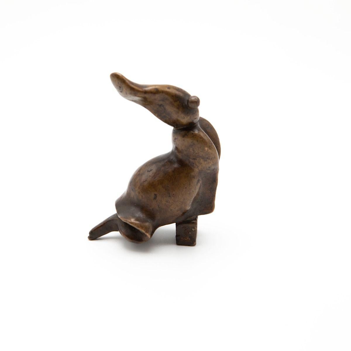 Modern Prince Henrik of Denmark, Sirene, Small Bronze Sculpture, 1980s Model, Signed For Sale