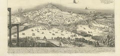 Prince Henry's Naval and Land Battle during the Seven Years' War Engraved, 1667