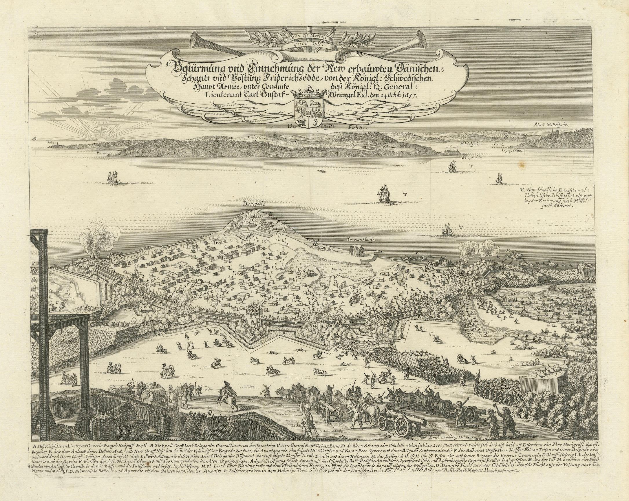 Prince Henry's Naval and Land Battle during the Seven Years' War Engraved, 1667 For Sale 4