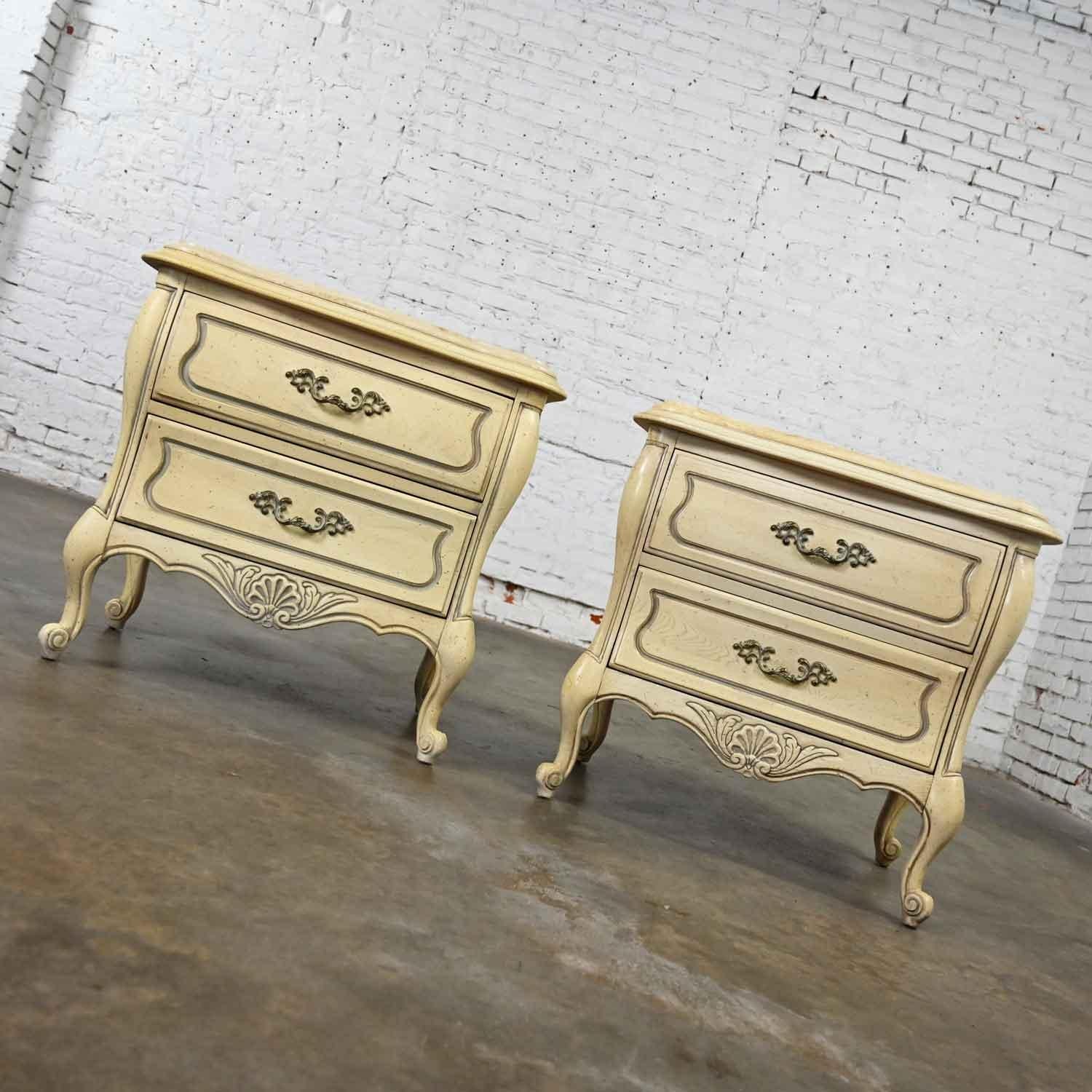 white french nightstand