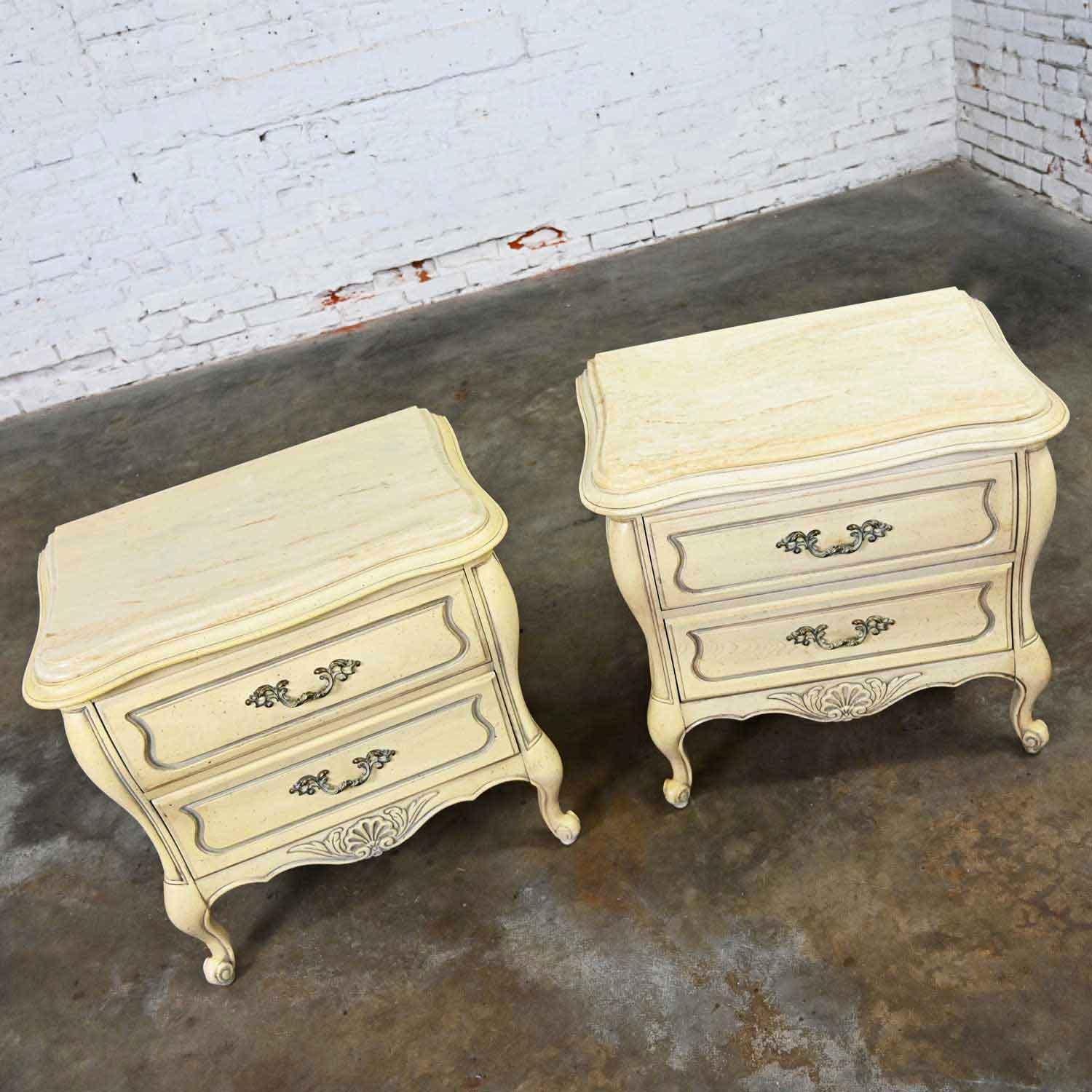 antique white night stands