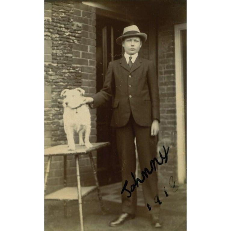 Photographie noire et blanche vintage signée Prince John, 1918 Bon état à Jersey, GB