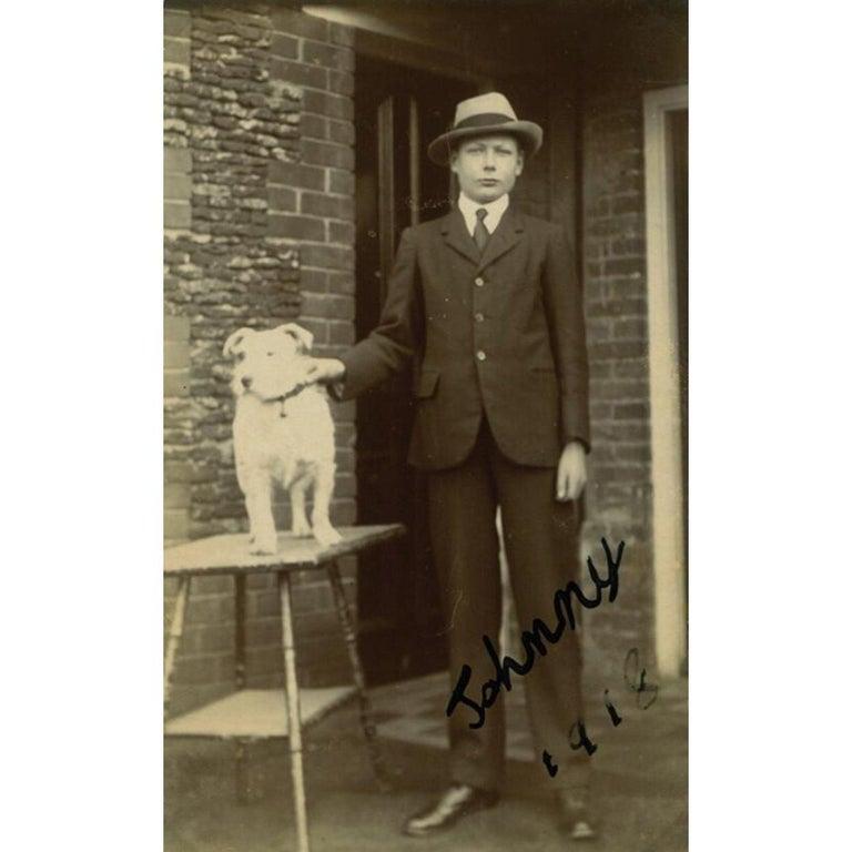 British Prince John Vintage 1918 Signed Black and White Photograph For Sale