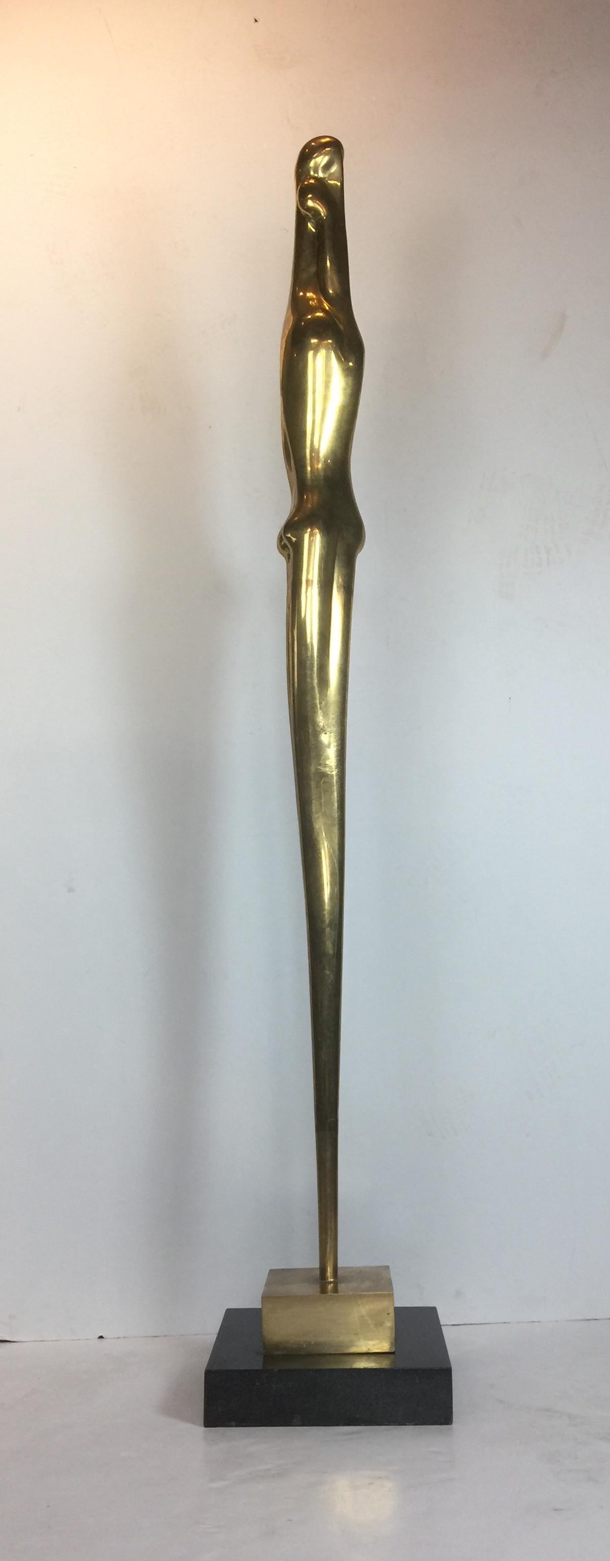 Prince Monyo Simon Mihailescu-Nasturel Abstract Sculpture - Monumental Sculpture Art Deco by Prince Monyo