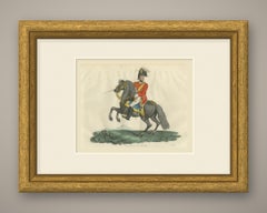 Prince of Orange on a Rearing Dark Gray Charger, circa 1815
