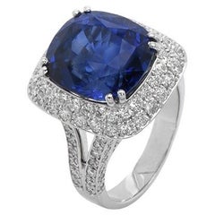 Prince of Orion: Untreated 15cts Ceylon Blue Sapphire Ring (Gübelin Certified)
