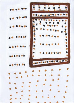 Prince of Wales (Midpul) (c.1935-2002) "Body Marks" 85x120cm 1997 Aboriginal art