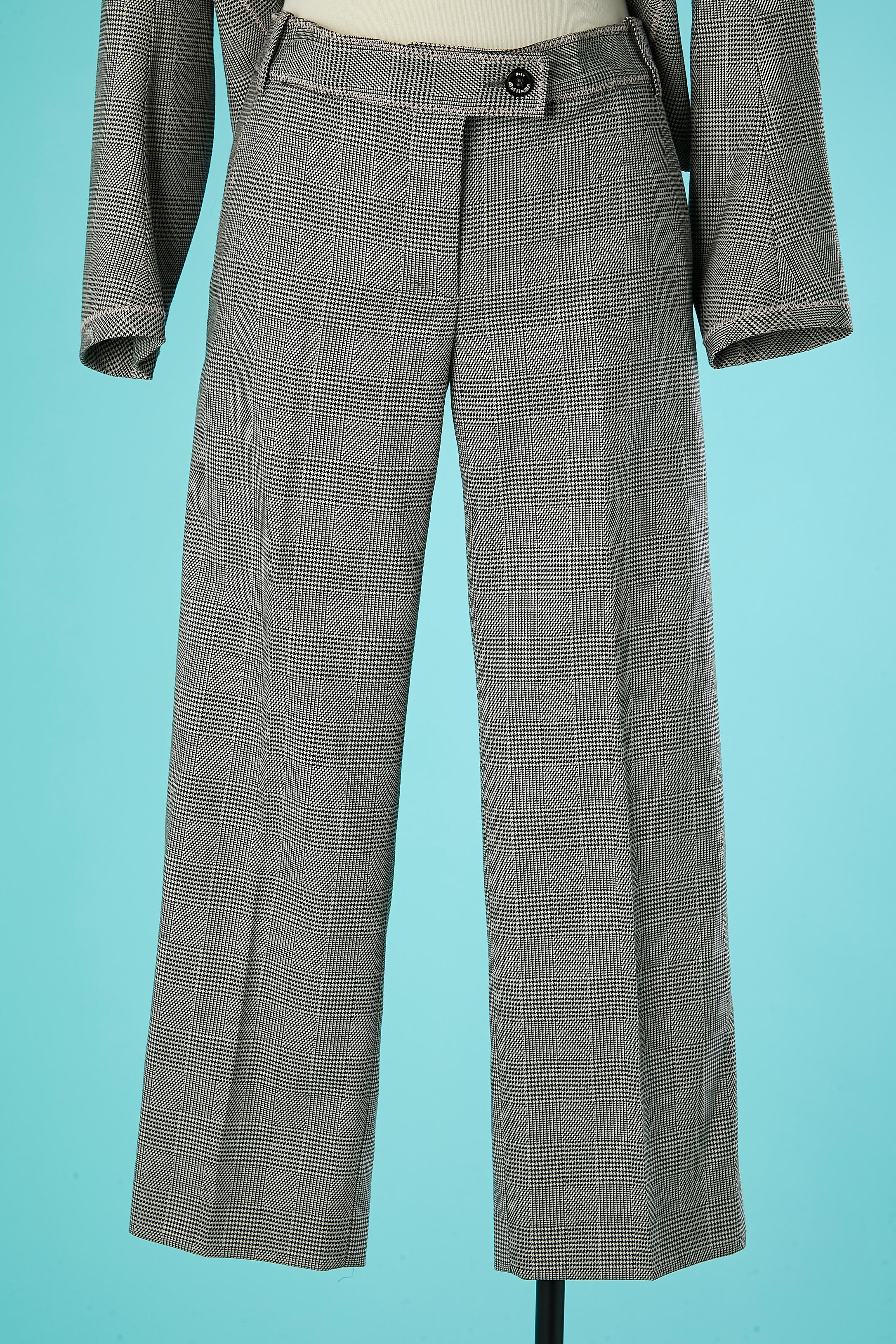 Prince of Wales pattern trouser-suit John Galliano  For Sale 3