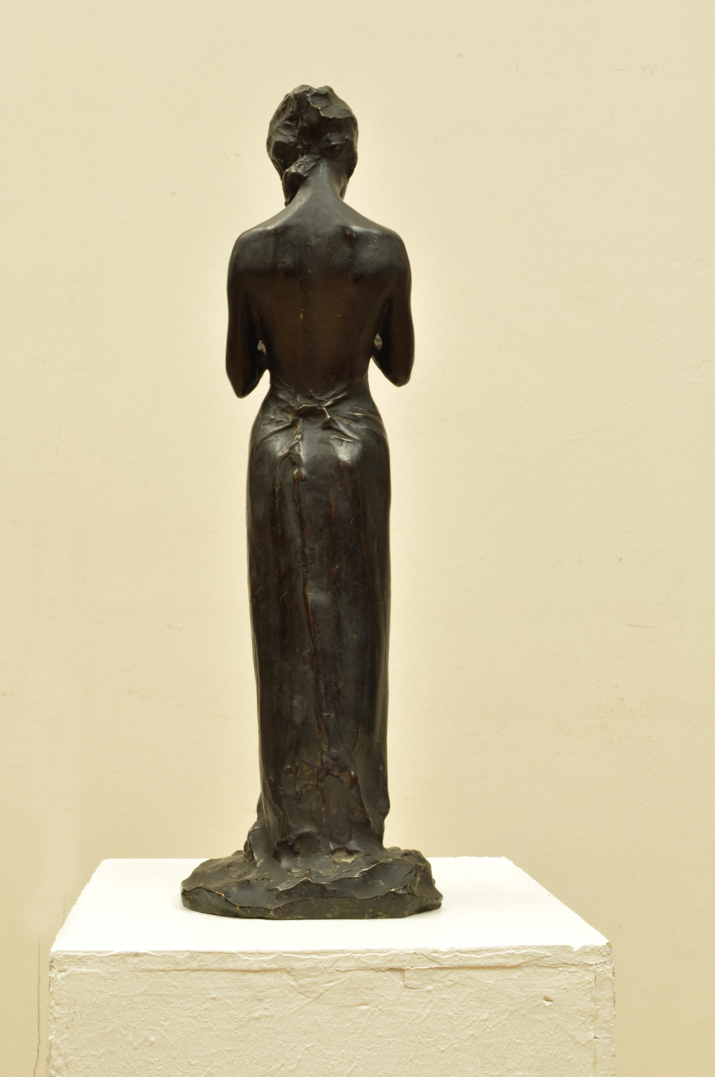 PAUL TROUBETZKOY

(Intra, 1866 - Pallanza, 1938)

The Girl with the Braid, 1925

Bronze, height 49 cm

Signed and dated on base 