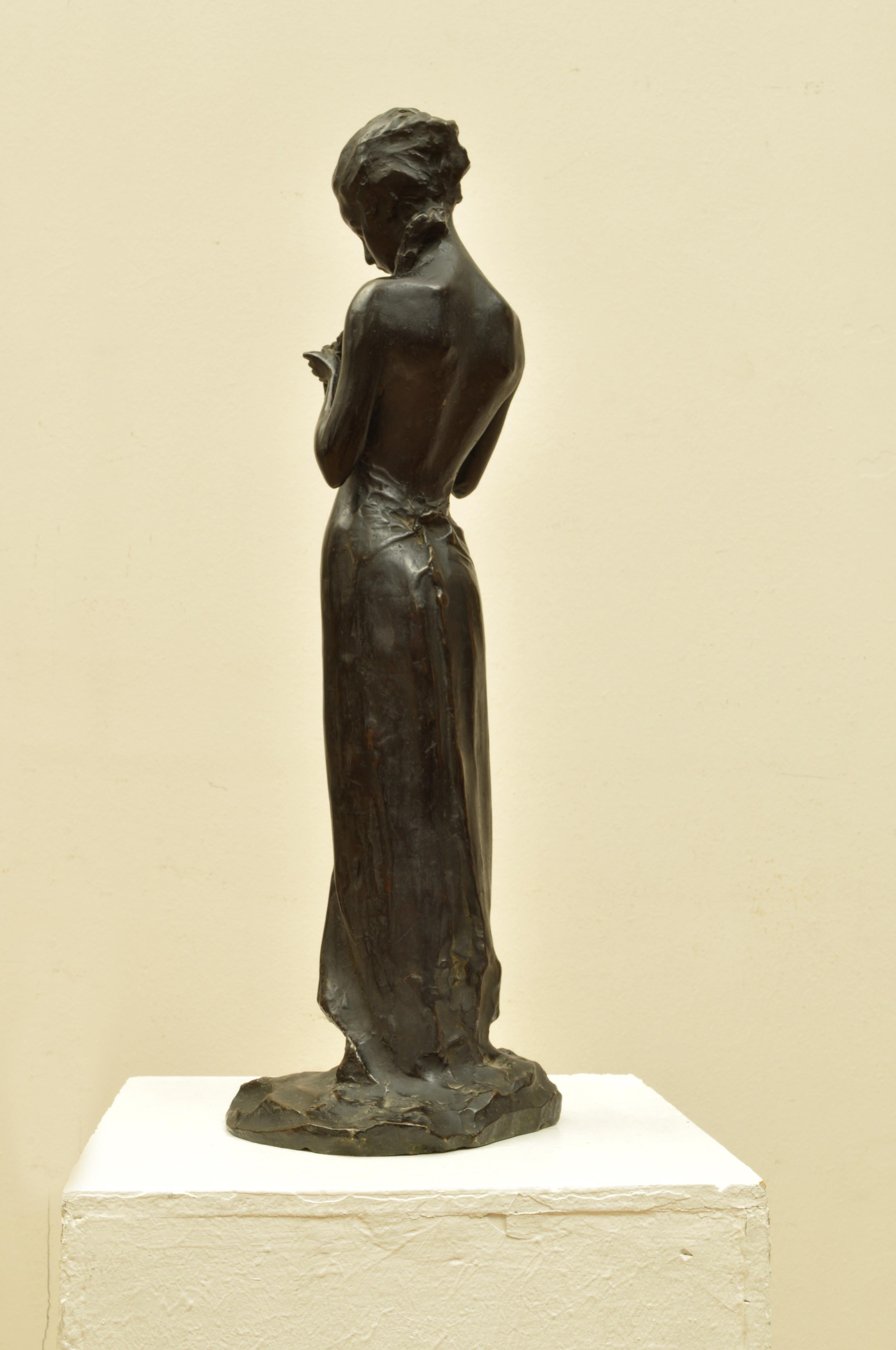 PAUL TROUBETZKOY

(Intra, 1866 - Pallanza, 1938)

The Girl with the Braid, 1925

Bronze, height 49 cm

Signed and dated on base 