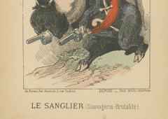 Prince Pierre Bonaparte - The Wild Boar (Savagery - Brutality), 1870