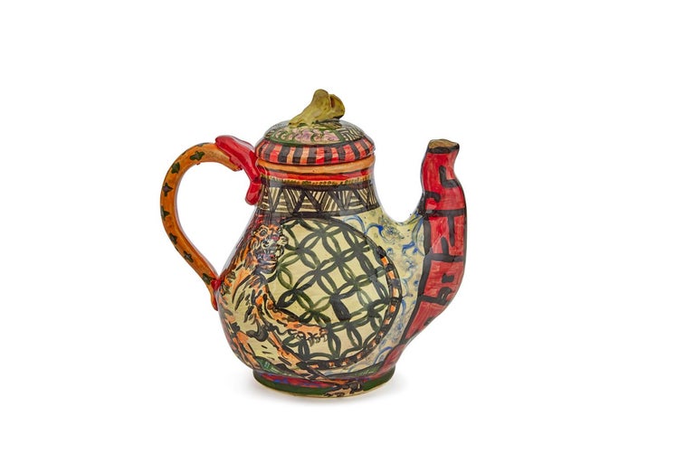 Prince Teapot in Glazed Ceramic by Roberto Lugo at 1stDibs