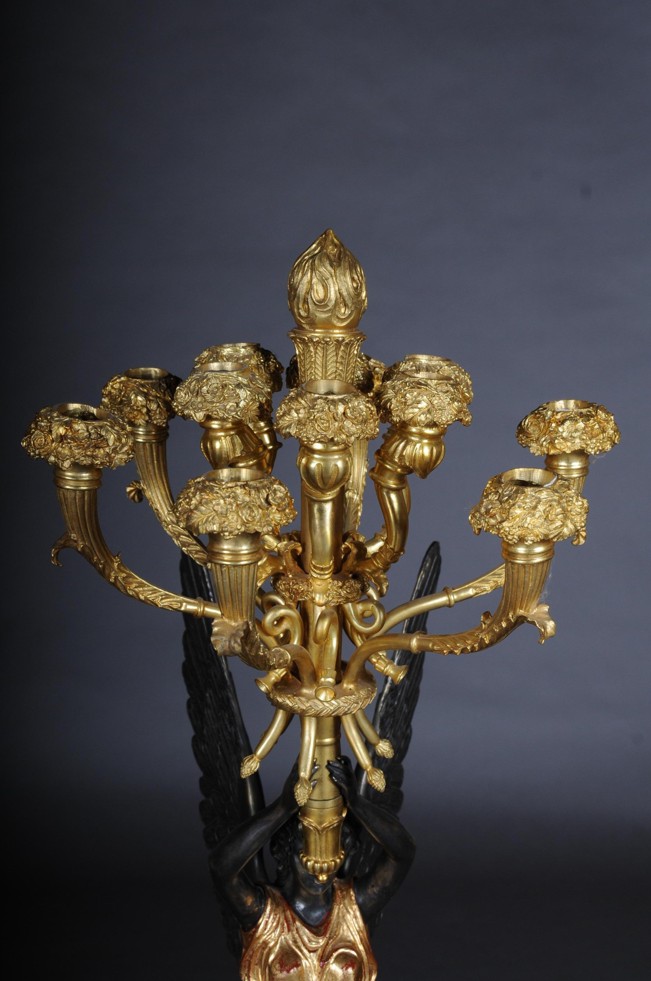 Princely Pomp Candlestick After Pierre Philippe Thomire For Sale 2