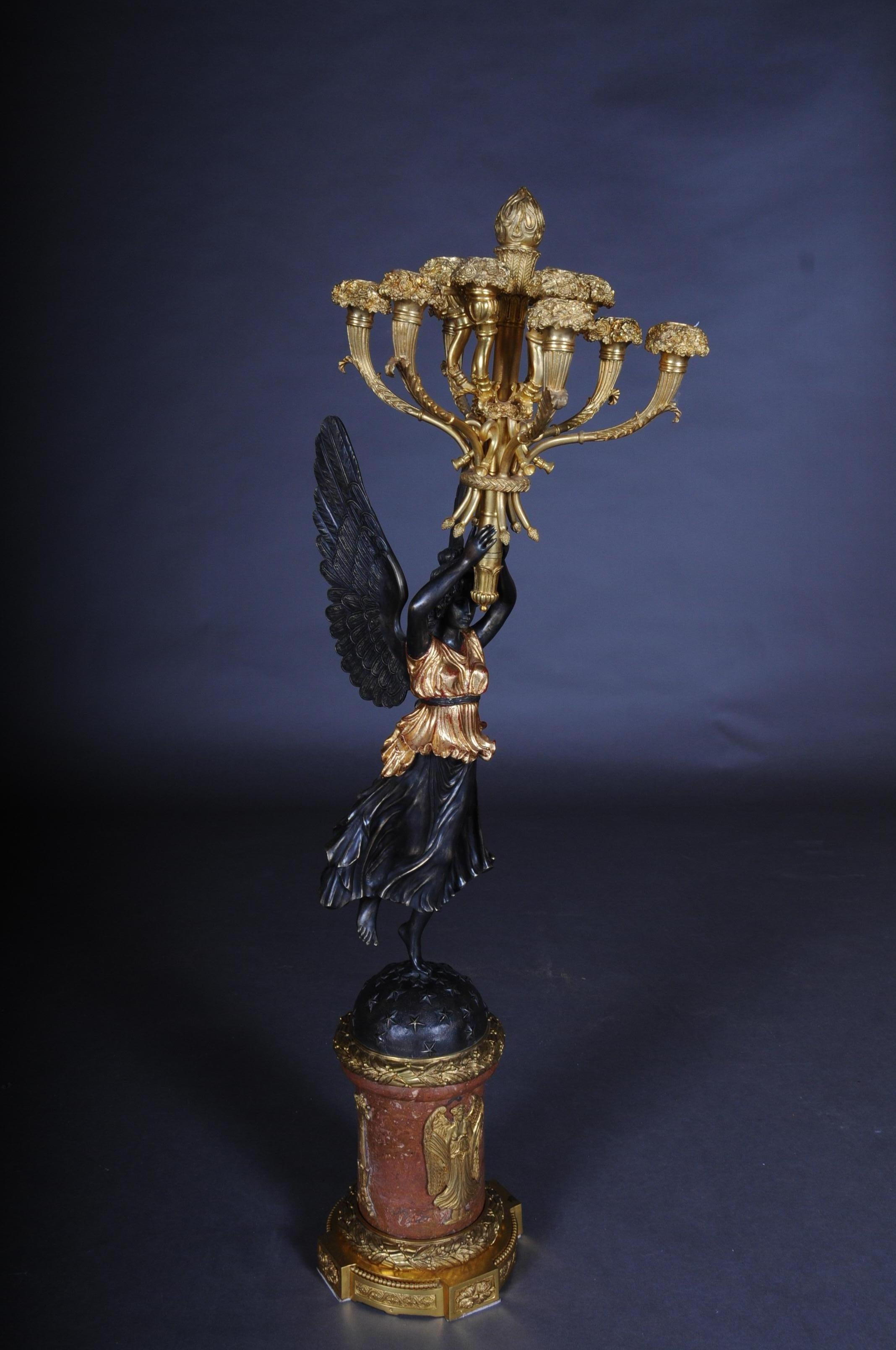 Princely Pomp Candlestick After Pierre Philippe Thomire For Sale 5