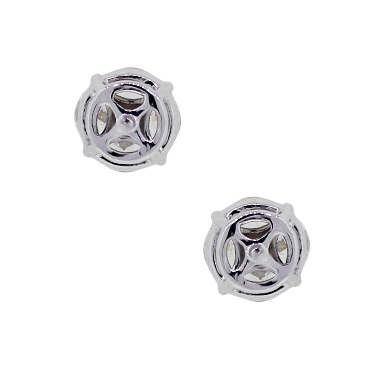 marquise diamond stud earrings