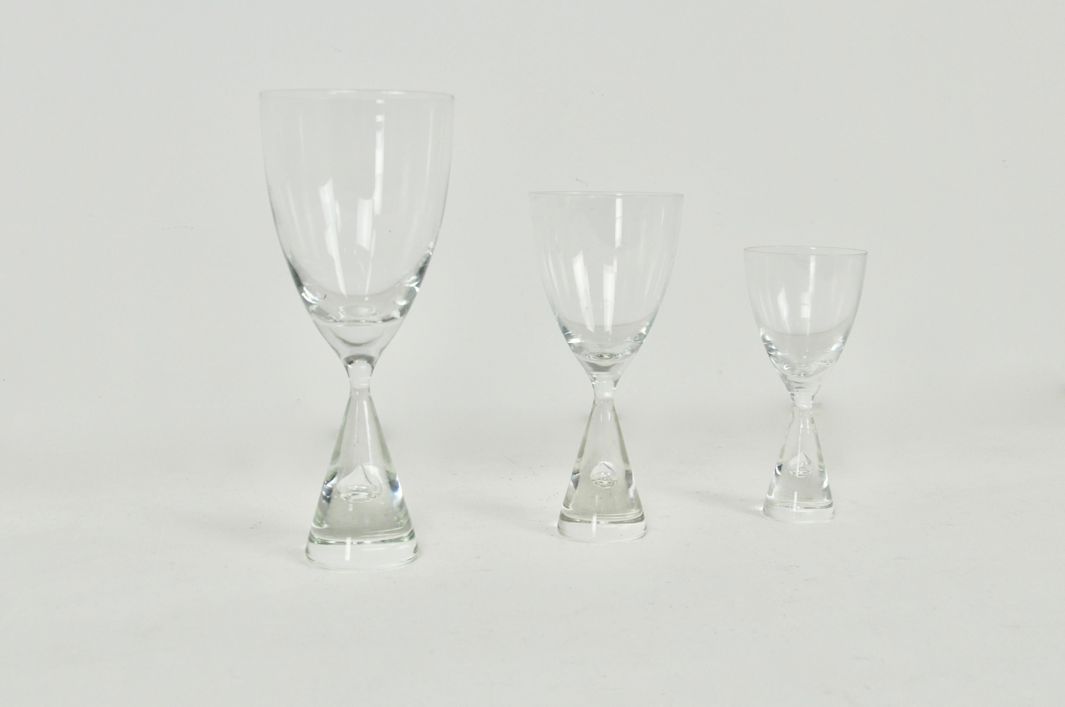 Mid-20th Century Princess Brandy Glasses by Bent Severin for Holmegaard 1950s Set of 25