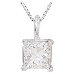 Collier avec pendentif en diamant Princesse Brilliante
