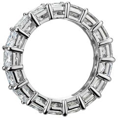 Princess Cut 11 Carat Diamond Eternity 950 Platinum Band