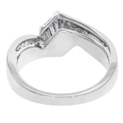 Anello di fidanzamento da donna con diamanti taglio principessa in oro bianco 14K 1,35Ctw