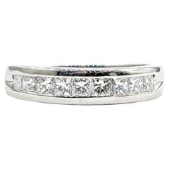 Princess Cut Diamond Band in Platinum