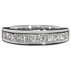 Prinzessinnenschliff-Diamantbandring