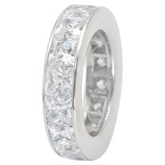 Princess Cut Diamond Channel Set Eternity Band Ring