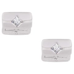 Princess Cut Diamond Cufflinks