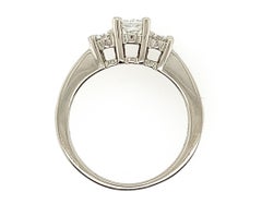 Princess Cut Diamond Engagement Ring .87ct EGL Wedding Ring Set 14K Brand New