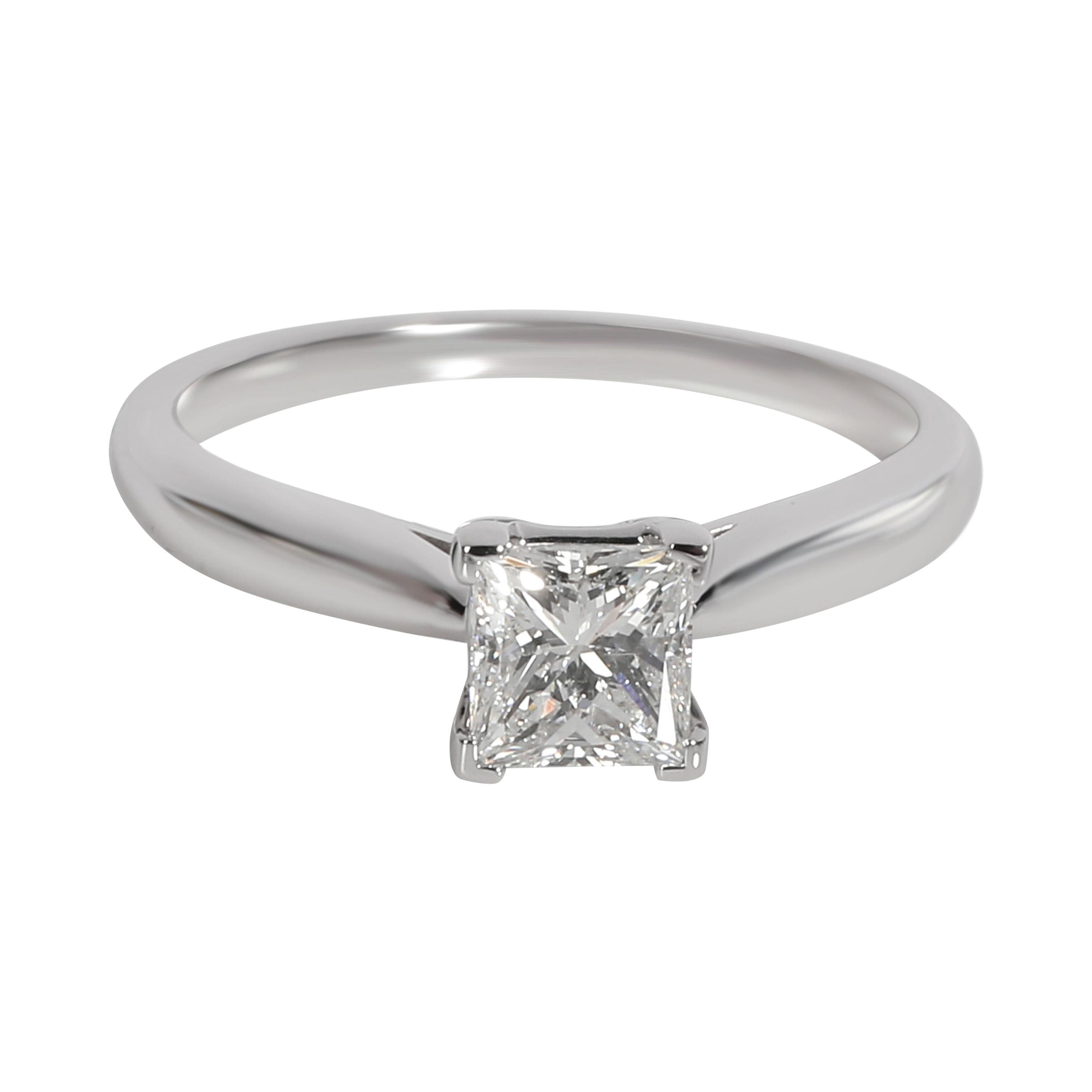 Princess Cut Diamond Engagement Ring in 14KT White Gold GSI G SI2 0.70 Ct