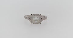 Princess Cut Diamond Engagement Ring Platinum