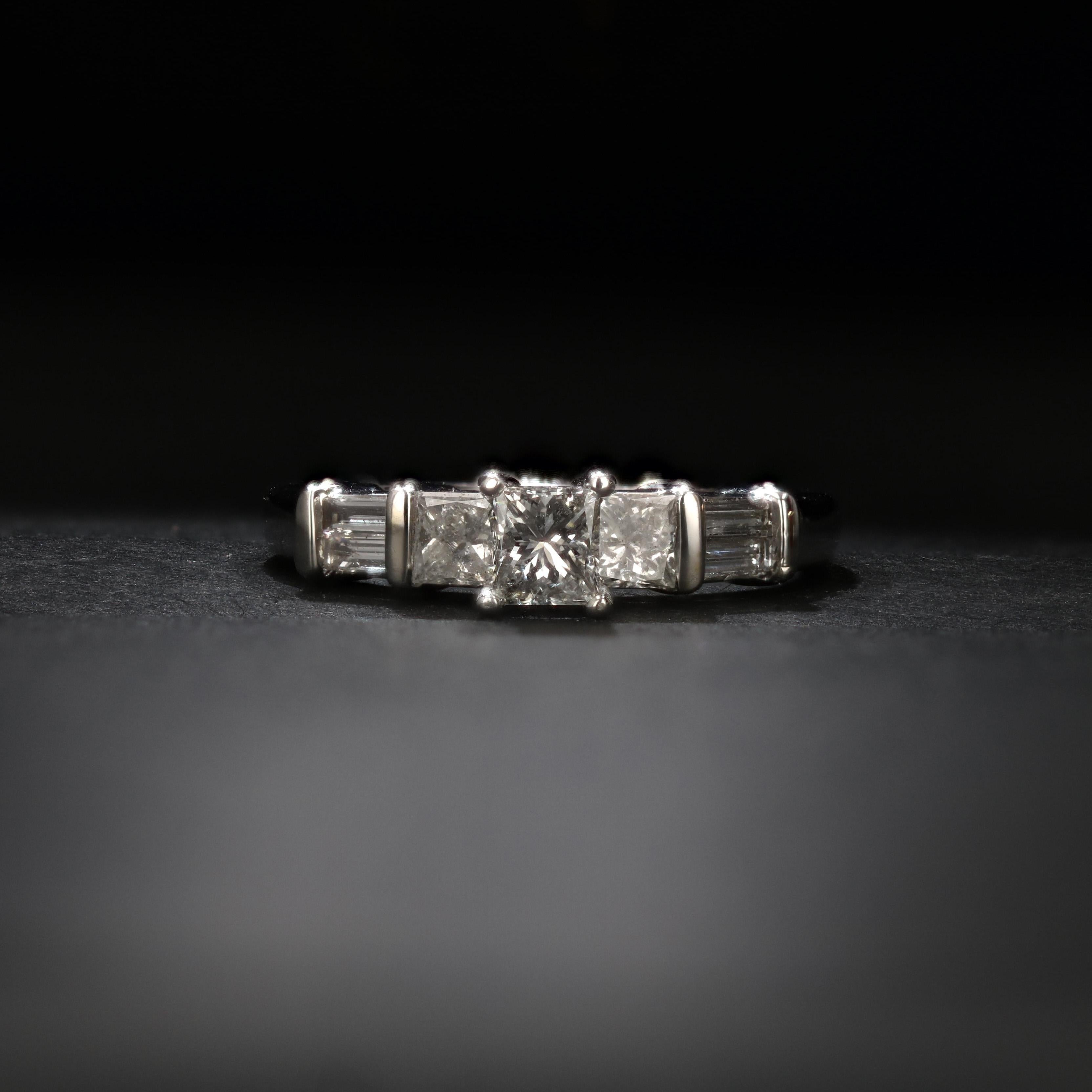 baguette diamond engagement ring