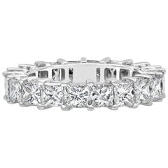 Roman Malakov Princess Cut Diamond Eternity Wedding Band