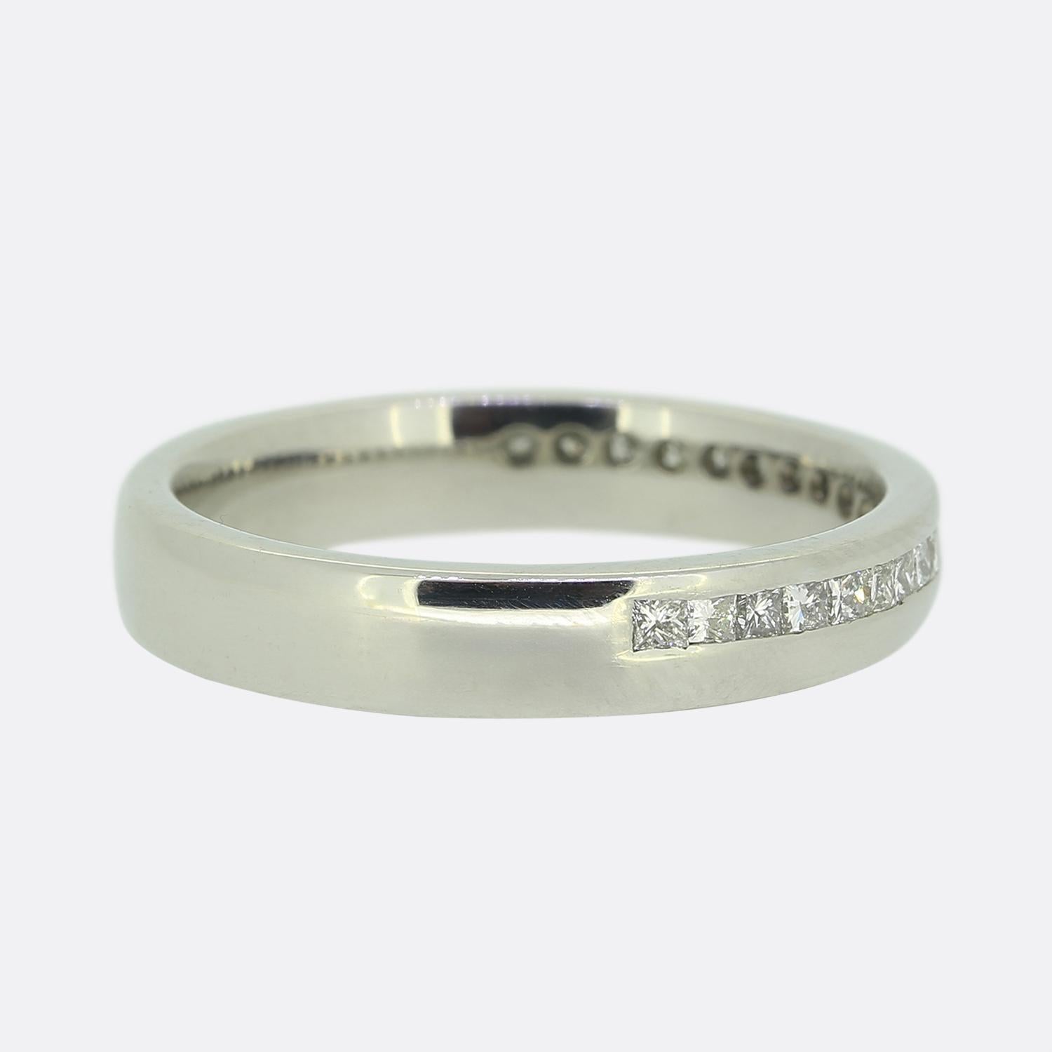 Media alianza de diamantes talla princesa Corte princesa en venta