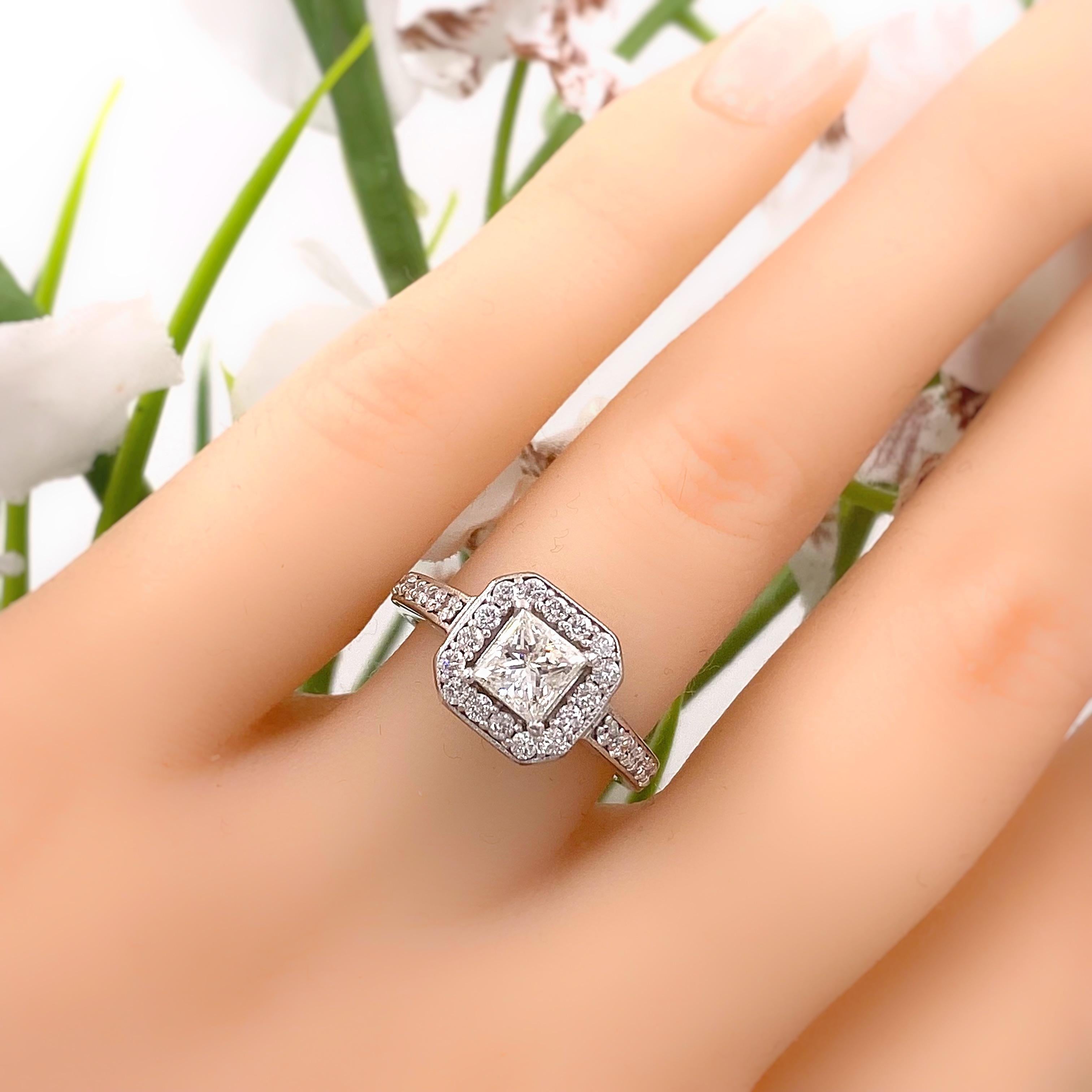 princess cut diamond engagment ring