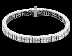 Princess Cut Diamond  18 Carat White Gold