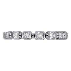 Diamantring mit Prinzessinnenschliff für Damen