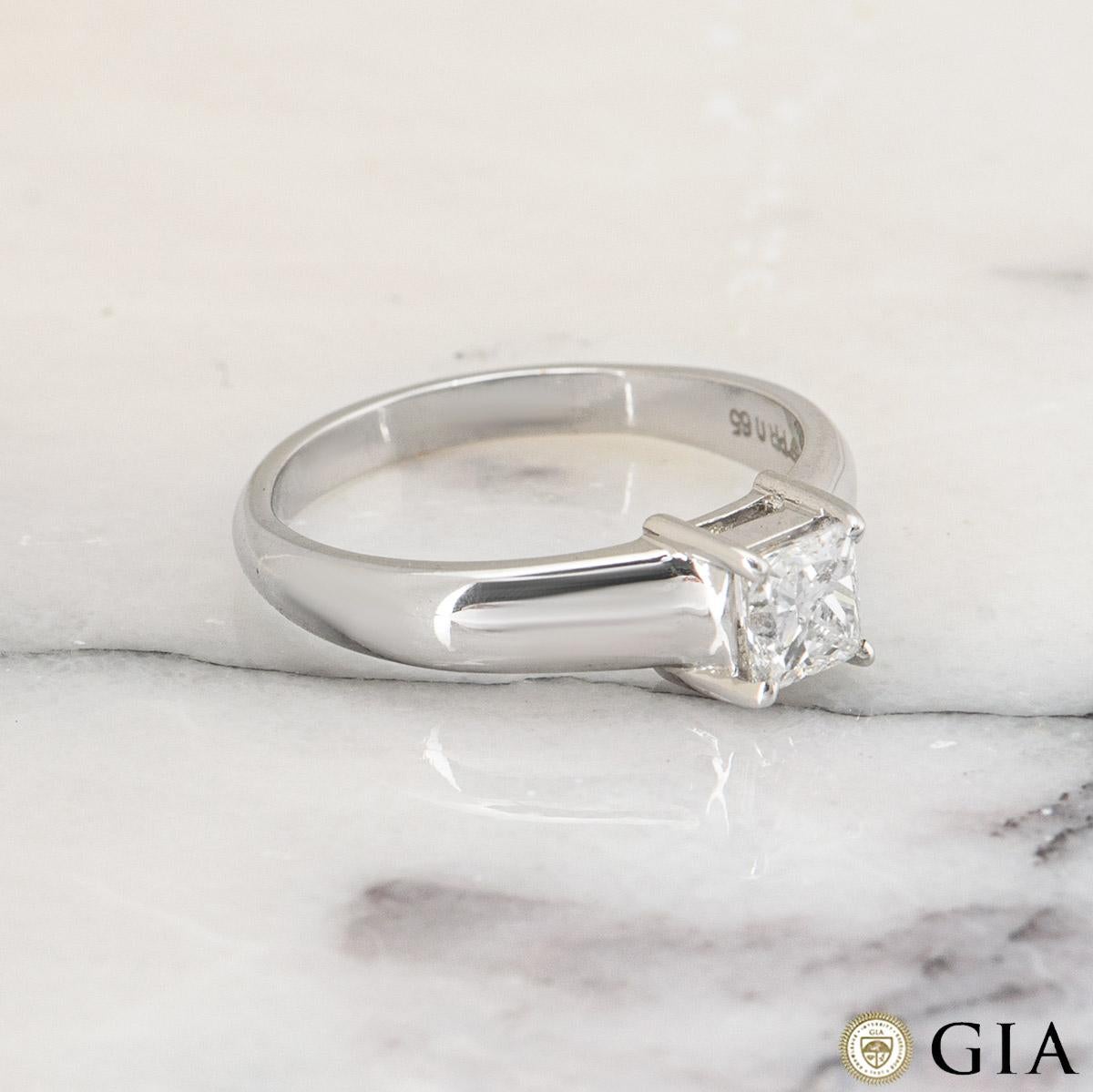 Princess Cut Diamond Ring 0.65ct F/VS1 For Sale 3