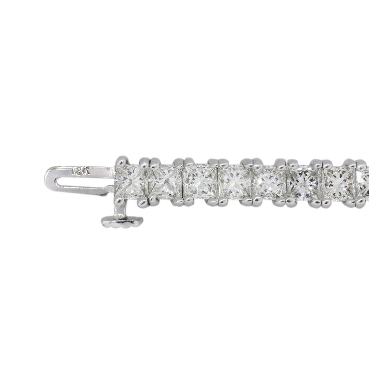 Princess Cut Diamond Tennis Bracelet 1