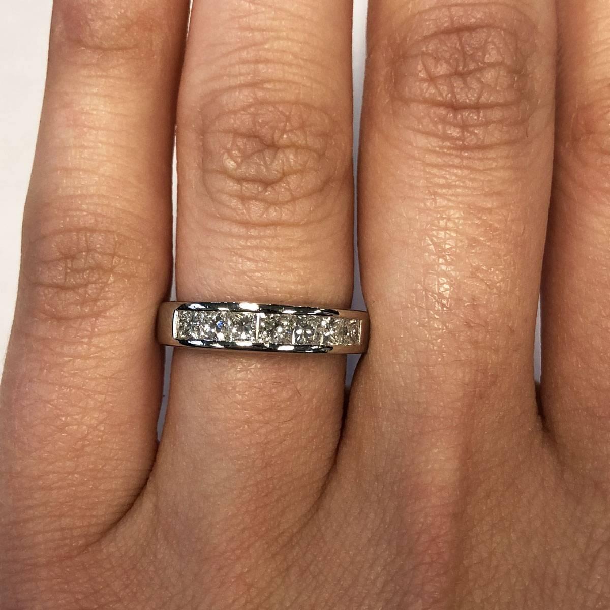 princess cut diamond wedding band in chicago