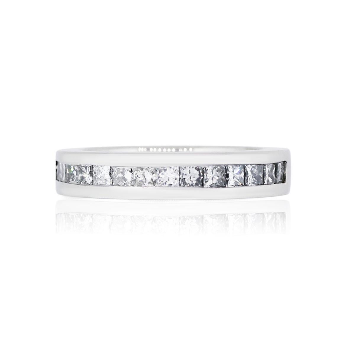 Prinzessinnenschliff Diamant-Hochzeitsring im Angebot 2