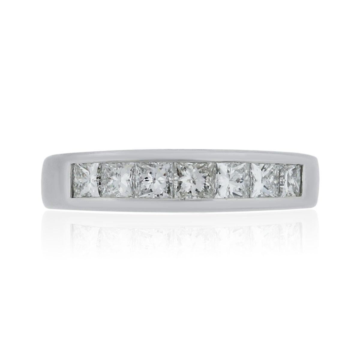 Prinzessinnenschliff Diamant-Hochzeitsring im Angebot 2