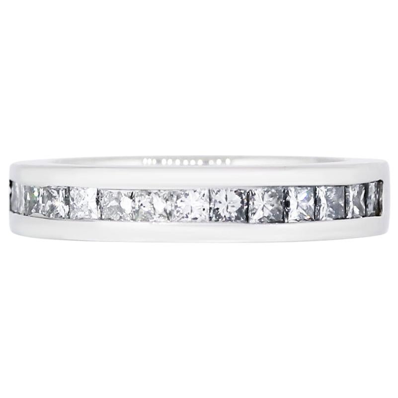 Princess Cut Diamond Wedding Band